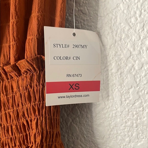 Taylor Women's Orange Maxi Dress - Picture 5 of 8